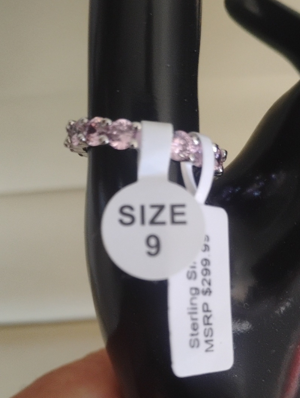 Pink Bling Ring size 9 MSRP $299